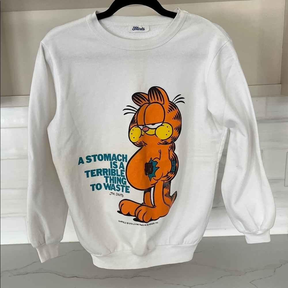 Vintage 1980s Flirts Garfield Sweatshirt